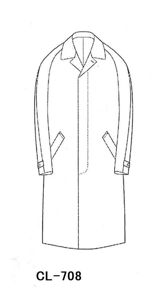 CL-708 立て衿・比翼・フラップポケット